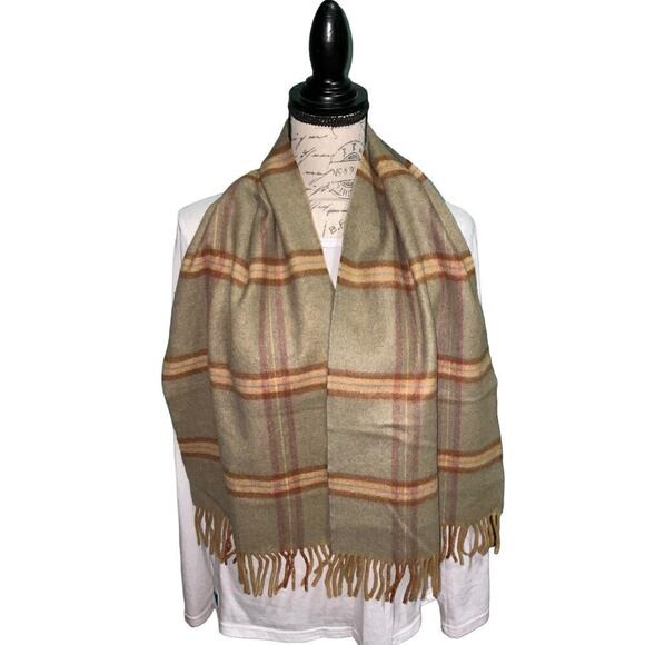 Vintage Burberrys of London 100% Pure Cashmere Scarf 90s Nova Check - Picture 1 of 12